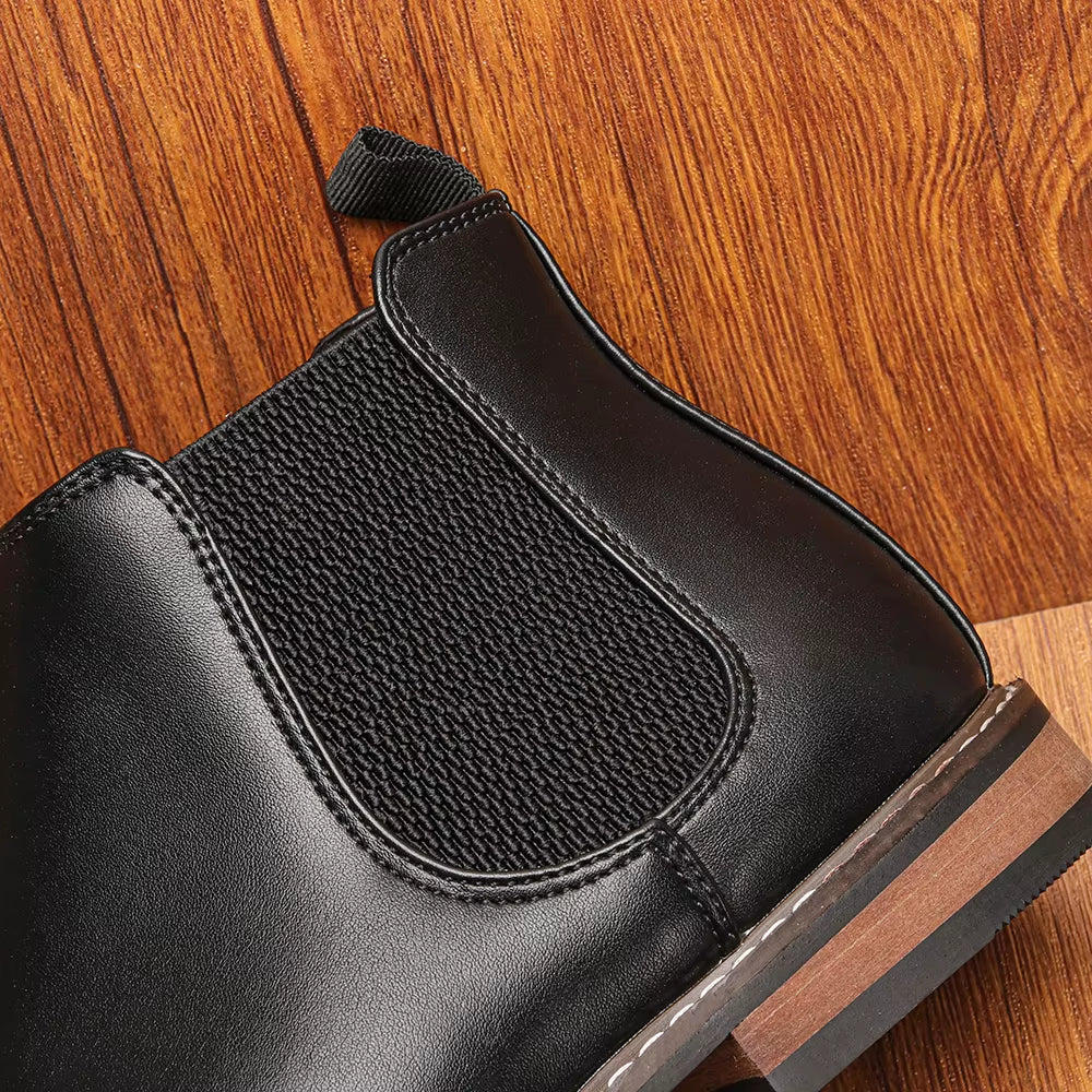 Comfortable Chelsea Boots for Men Fashionable Leather Footwear 2025 Brand Men'S Boots